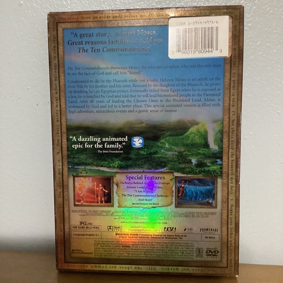 The Ten Commandments DVD 2007 Brand New Sealed - Picture 2 of 3